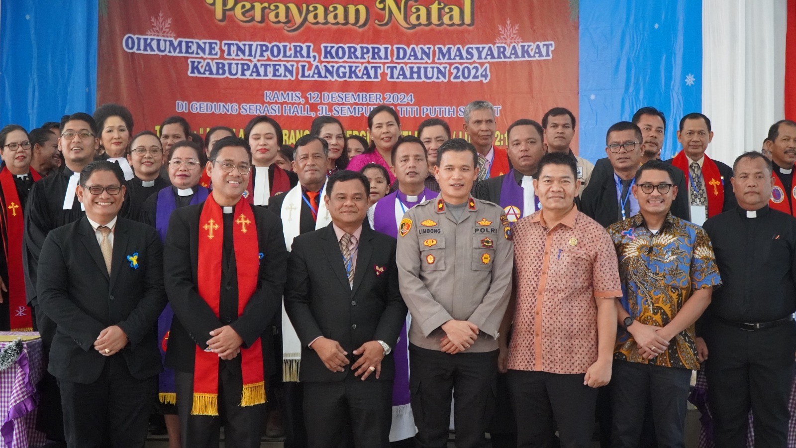 Perayaan Natal Oikumene 2024: Pj Bupati Langkat Ingatkan Pentingnya Kebersamaan Dalam Keberagaman
