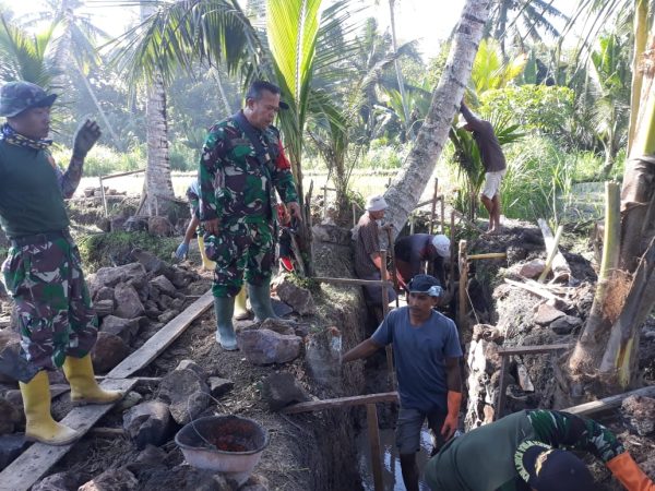 Pentaludan Saluran Irigasi TMMD ke-121 Kodim 1615/Lotim Berikan Dampak Positif Bagi Masyarakat