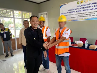 Lapas Sumbawa, Kalapas Buka Pelatihan Konstruksi Baja Ringan Bersertifikat