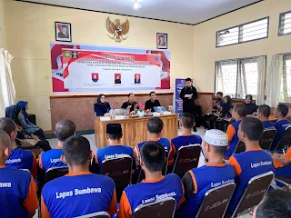 Lapas Sumbawa Besar dan LKBH UNSA Berikan Bantuan Hukum Gratis Ke Tahanan