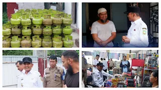 Wabup Ansori Sidak Pangkalan Gas LPG 3 Kg