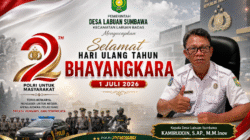 Keluarga Besar Desa Labuan Sumbawa Mengucapkan Selamat HUT Bhayangkara 1 Juli 2026