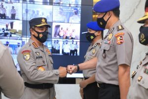 Komjen Pol Agus Andrianto Pimpin Upacara Virtual Kenaikan Pangkat 390 Personel Jajaran Baharkam Polri