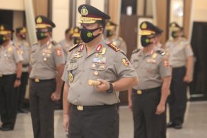 Kapolri Terima Laporan Korps Rapor Kenaikan Pangkat Kepala BNN RI