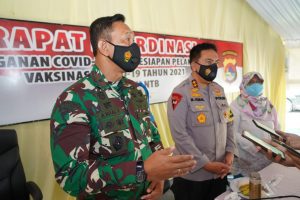 Danrem 162/WB dan Kapolda NTB Minta Semua Pihak Ikut Sosialisasikan Vaksinasi Covid-19 Aman Bagi Masyarakat