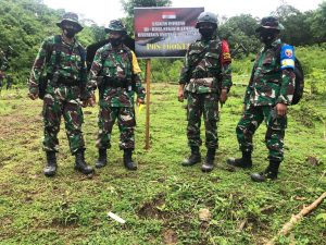 Hujan Tidak Surutkan Semangat Latihan Pratugas Satgas Pamtas RI-RDTL