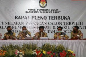 KPU KSB Tetapkan Paslon Bupati dan Wakil Bupati Terpilih