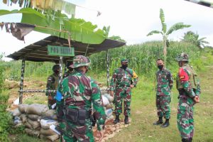 Tim Wasev Sops Mabes TNI Cek Latihan Pratugas Satgas Pamtas RI-RDTL Yonif 742