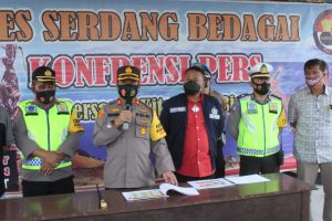 Kapolres Serdang Bedagai Konferensi Pers Refleksi Akhir Tahun 2020