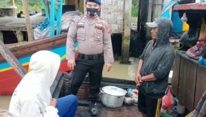 Sat Pol Air Polres Sergai Ajak Masyarakat Patuhi Prokes