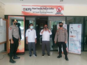 Ditpamobvit Polda Banten Lakukan Patroli di Tempat Objek Vital Serta Beri Himbauan Prokes