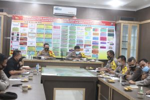 Kapolres Sergai Hadiri Video Conference Ops Aman Nusa II