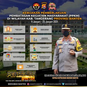 Pemberlakuan Kebijakan PPKM, Warga Banten harus Disiplin Prokes