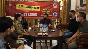 Kapolres Lebak “Yuk Ngopi Wae’  bersama HMI  Dipo Lebak