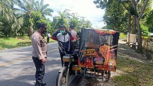 Operasi Yustisi, Polsek Teluk Mengkudu Himbau Masyarakat Patuhi Prokes