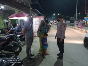 Perketat Prokes, Kapolsek Labuhan Ruku Pimpin Patroli Blue ligh Pada Malam Hari