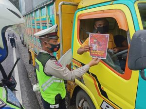 Operasi Yustisi, Sat Lantas Polres Sergai Himbau Pengendara Patuhi Prokes