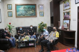 Peringati HPN Tahun 2021, Kapolres Serdang Bedagai Terima Audiensi Pengurus PWI