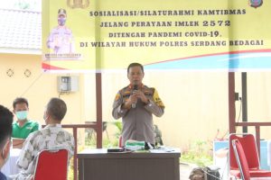Jelang Perayaan Imlek Ditengah Pandemi, Kapolres Sergai Sosialisasi Tokoh Etnis Tionghoa