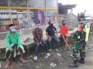Dandim 1608/Bima Instruksikan ke Jajaranya Untuk Mengedukasikan 3M, 3T dan Vaksinasi.
