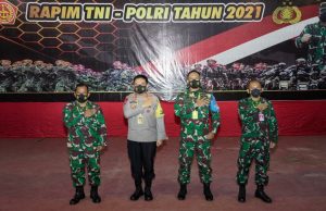 Pimpinan TNI Polri di NTB Ikuti Vicon RapimTNI Polri, Ini Penjelasan Danrem 162/WB