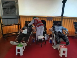 Penuhi Kebutuhan Stock Darah, Polsek Senggigi Kerahkan 20 Anggotanya Sebagai pendonor