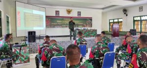 Satgas Pamtas Yonif 742/SWY Kembali Terima Pembekalan Binter Wilayah Perbatasan