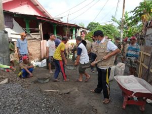 Politisi Gerindra Mohamad Ansori Bantu Pembangunan Talud Pengaman Banjir di Kelurahan Lempeh