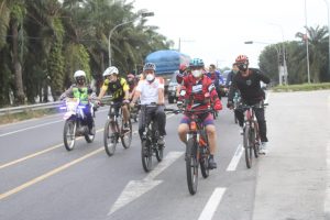 Tingkatkan Imunitas Tubuh, Kapolres Sergai  Gowes Bersama Personel