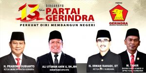 F-Gerindra DPRD Kab. Sumbawa Mengucapkan Dirgahayu Partai GERINDRA Ke-13