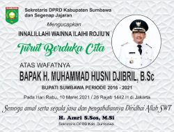 Sekretaris DPRD Kabupaten Sumbawa dan Segenap Jajaran Mengucapkan Turut Berduka Cita Atas Wafatnya H. Muhammad Husni Djibril, B.Sc