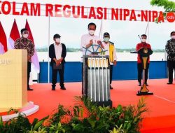 Resmikan Kolam Regulasi Nipa-Nipa, Presiden Jokowi: Bermanfaat Untuk Kurangi Banjir
