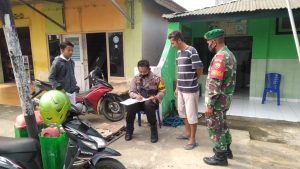 Anggota Kodim 1628/Sumbawa Barat Gelar Operasi Yustisi Bersama Satgas Covid -19