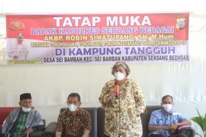 Polres Sergai Resmikan Kampung Tangguh Desa Sei Bamban