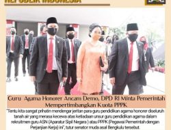 Guru Agama Honorer Ancam Demo, DPD RI Minta Pemerintah Mempertimbangkan Kuota PPPK