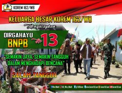 BNPB RI Berikan Penghargaan Kepada Danrem 162/WB Atas Pendampingan Pembangunan Huntap di NTB