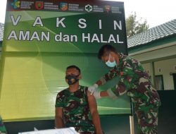 Pastikan AMAN dan HALAL, Yonif 725/Woroagi Jalani Vaksinasi Covid-19 Tahap I