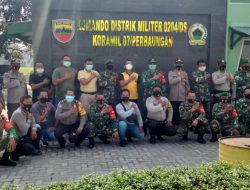 Polsek Perbaungan Bersama Koramil 07/Perbaungan Giat Apel Gabungan