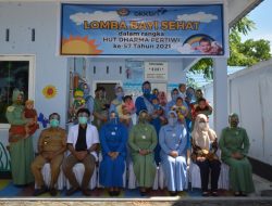 HUT Dharma Pertiwi Ke 57 Tahun 2021, Balita Yonif 742/SWY Menangkan Lomba Bayi Sehat
