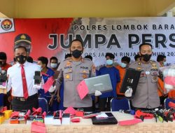 Operasi Jaran 2021, Polres Lobar Berhasil Lakukan Pengungkapan Terbanyak Kedua di Polda NTB
