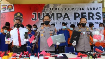 Operasi Jaran 2021, Polres Lobar Berhasil Lakukan Pengungkapan Terbanyak Kedua di Polda NTB