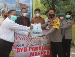 Minggu Kasih,Kapolres Sergai Bagikan Sembako Kepada Jemaat Gereja