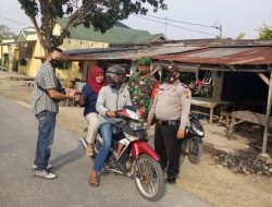 Polsek Tanjung Beringin Laksanakan Operasi Yustisi dalam Rangka Pencegahan Covid-19