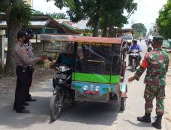 Kapolres Sergai Laksanakan Operasi Yustisi Dan Sosialisasi PPKM Untuk Pencegahan Covid 19 Di Kecamatan Silinda