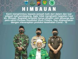 Abuya Muhtadi Imbau Masyarakat dari Luar Pandeglang Untuk Tidak Datang ke Haul K.H Dimyati