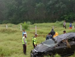 Laka Tunggal di Ruas Jalan Tol Tebingtinggi, 3 Orang Tewas dan 2 Luka Ringan