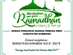 DPD Pemuda NWDI Kab. Sumbawa: Selamat Menjalankan Ibadah Puasa 1442 H/2021