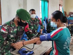 Tim Kesehatan Satgas Pamtas Sektor Timur Ambil Bagian Dalam Penanganan Kesehatan Para Pengungsi