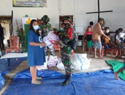 Dansektor Timur Berikan Bantuan Pakaian Untuk Korban Banjir