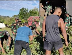 Dansatgas Pamtas Sektor Timur Ajak Masyarakat Budayakan Jumat Bersih
